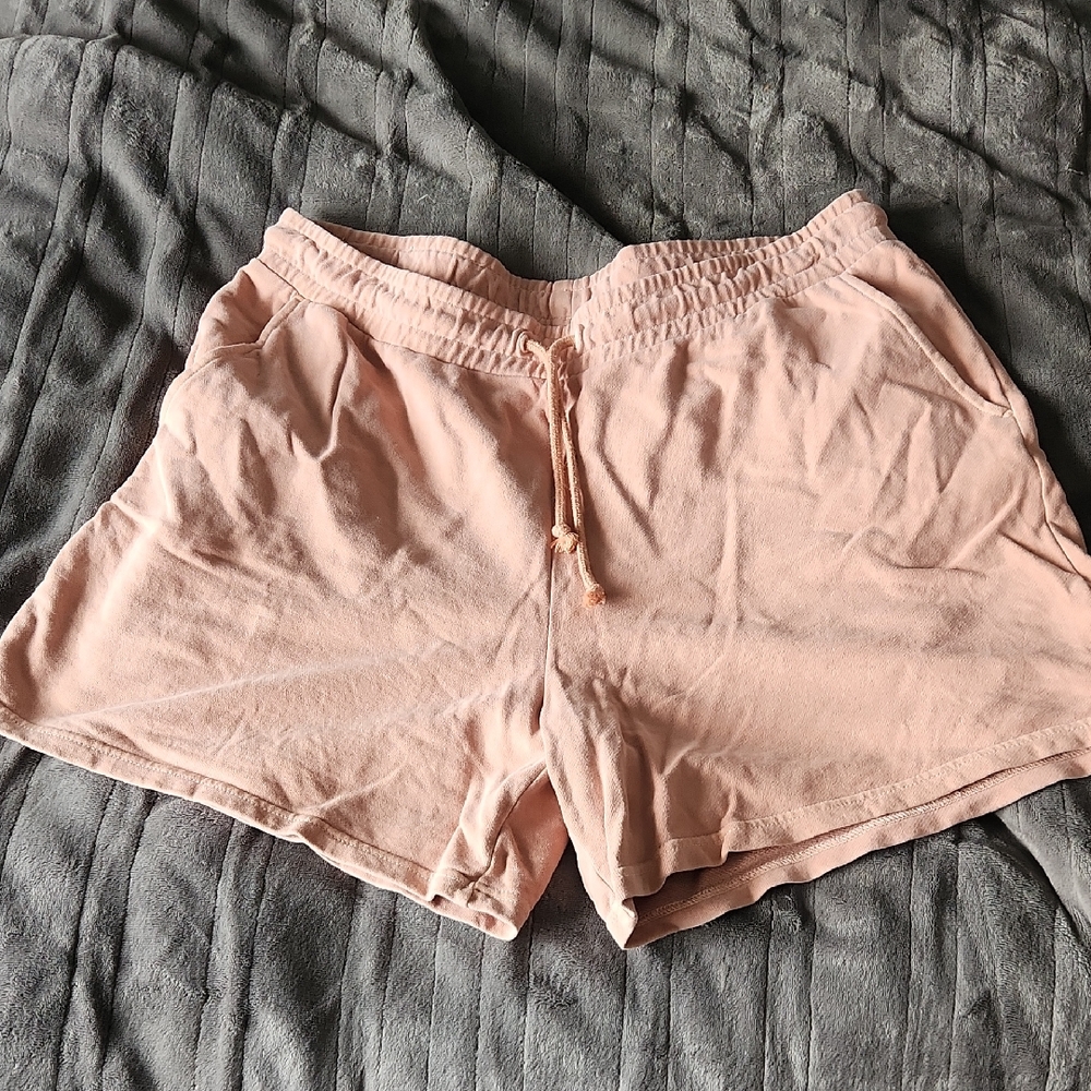 Fabletics Blush Pink/ Peach Drawstring Lounge Shorts Size Xxl